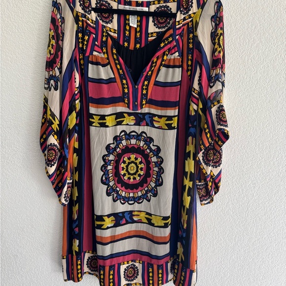 Diane Von Furstenberg Tabalah Multicolor Silk Dress size 6 - Picture 5 of 10